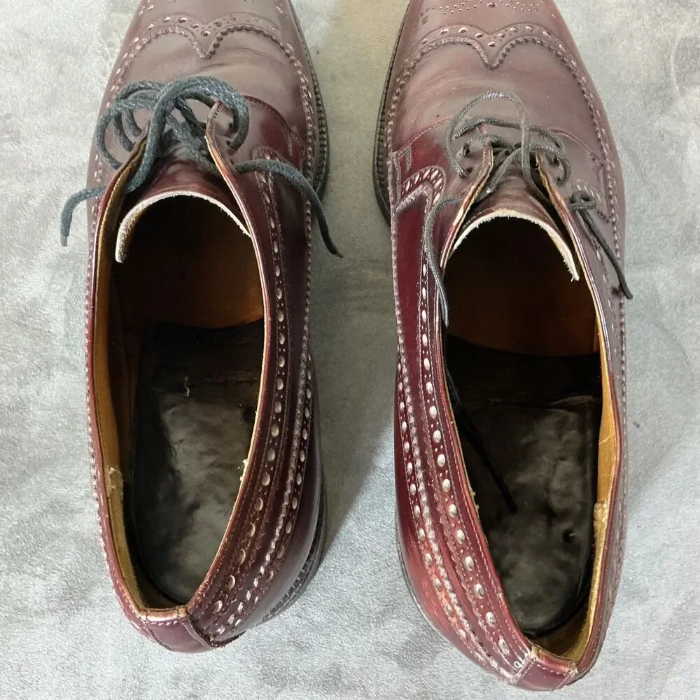 Church’s Of England 9.5 F Ox blood Calf Medallion Toe Men’s Dress Shoes 10.5 D